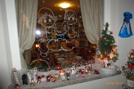 Natale 2012: Famiglia in festa, con Babbo Natale e lanterne