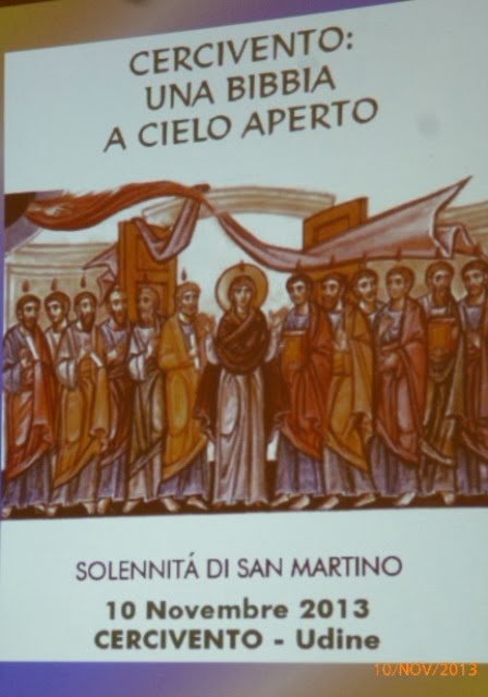 CERCIVENTO (UD): UNA BIBBIA A CIELO APERTO 10 nov 13