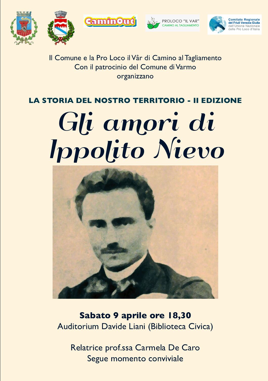 GLI AMORI DI IPPOLITO NIEVO a cura della Prof. Carmela De Caro – Camino al T (UD) 9 aprile 2016