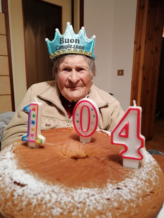 Camino T-Straccis (Ud)  Maria Peressini compie 104 anni                         11 novembre 2020