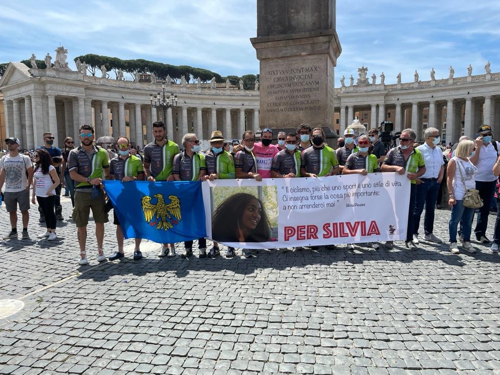 In bici dal Papa, per Silvia